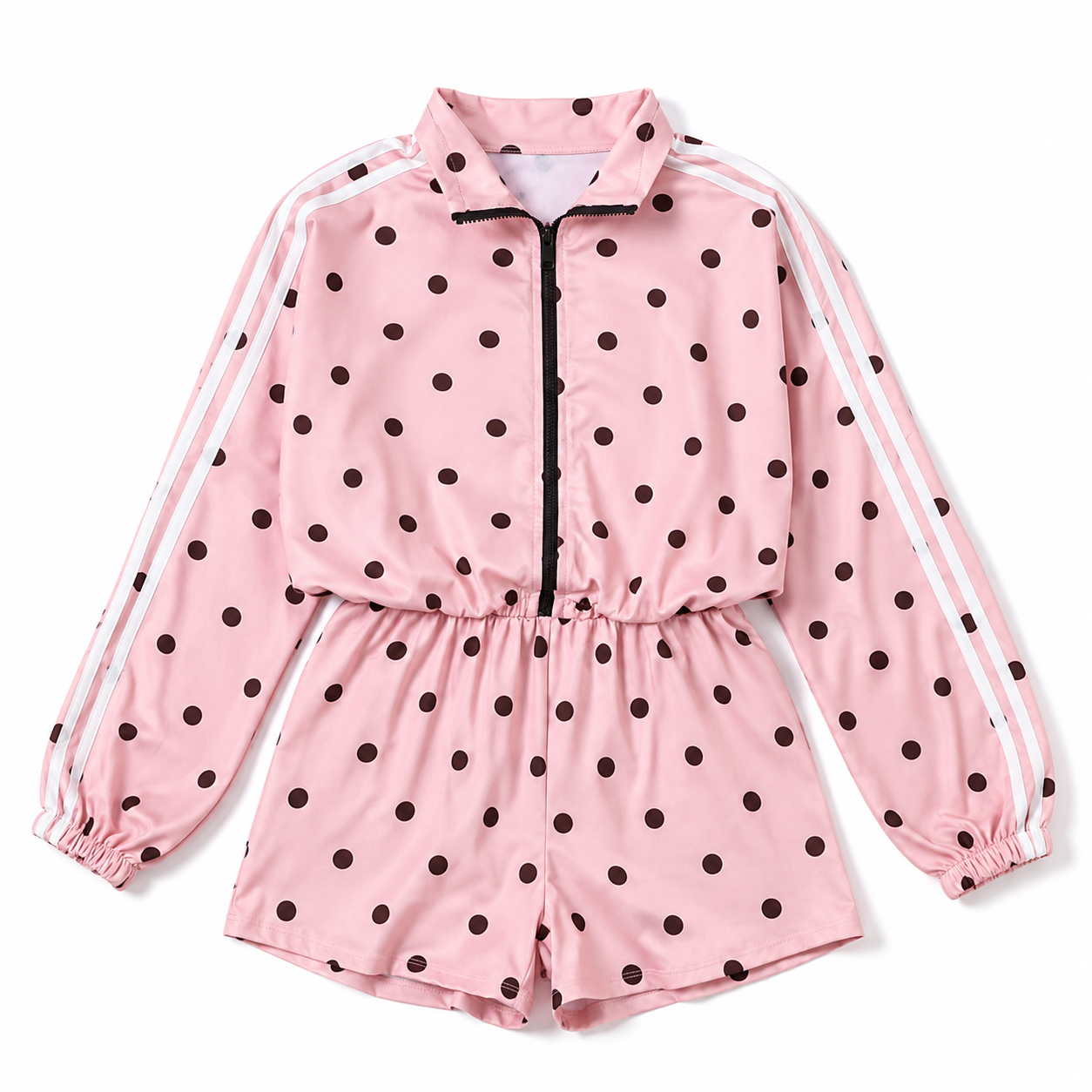 set short polka dot