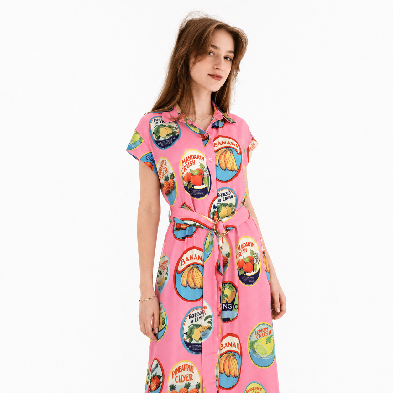Banana Print Dress
