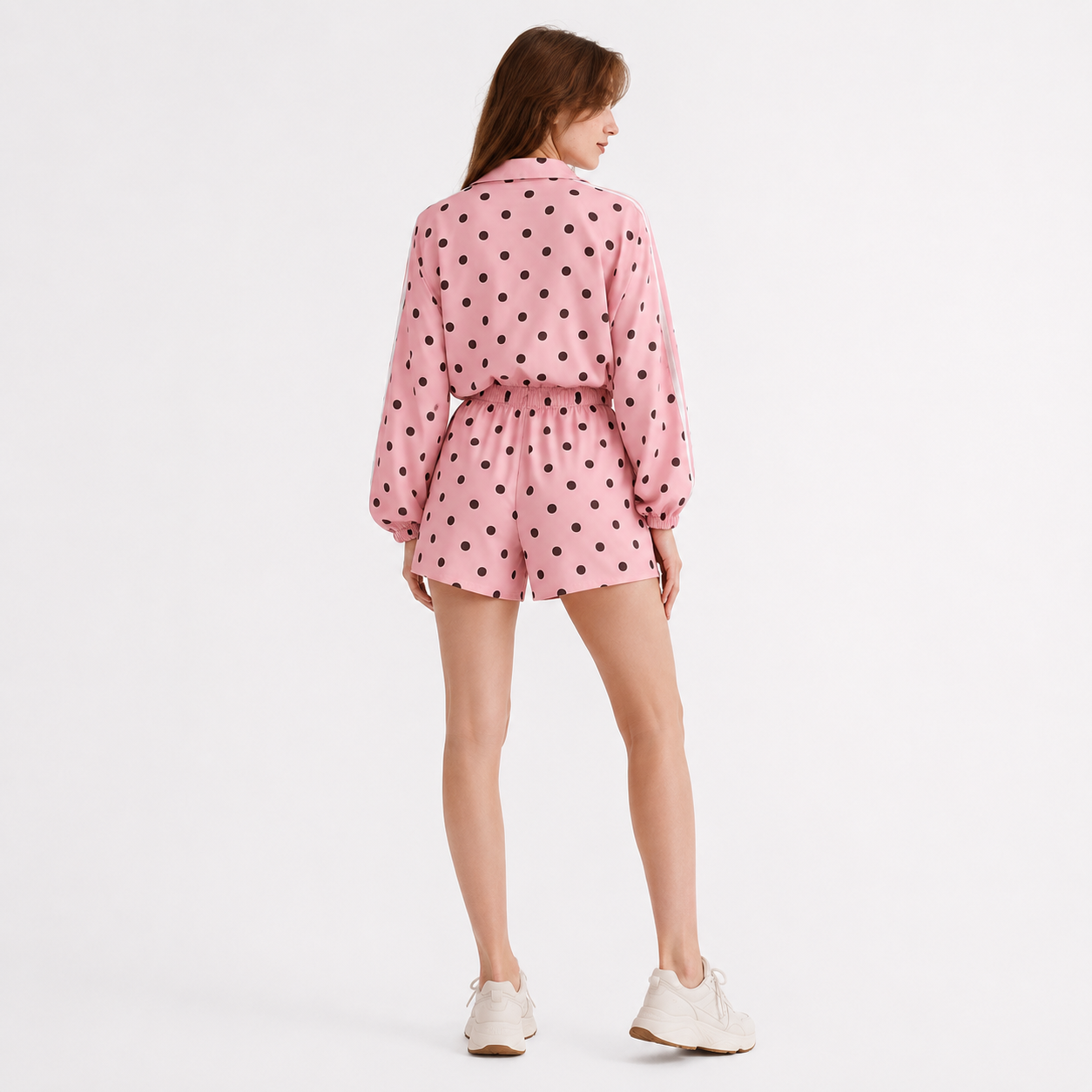 set short polka dot