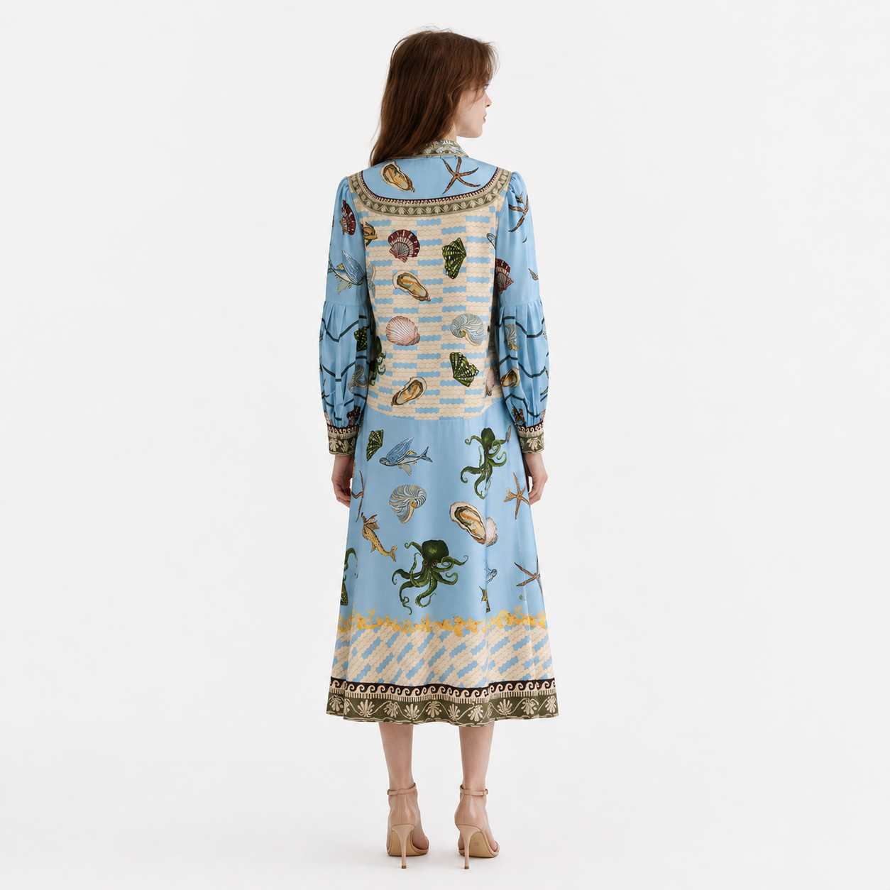 Shell Print Dress