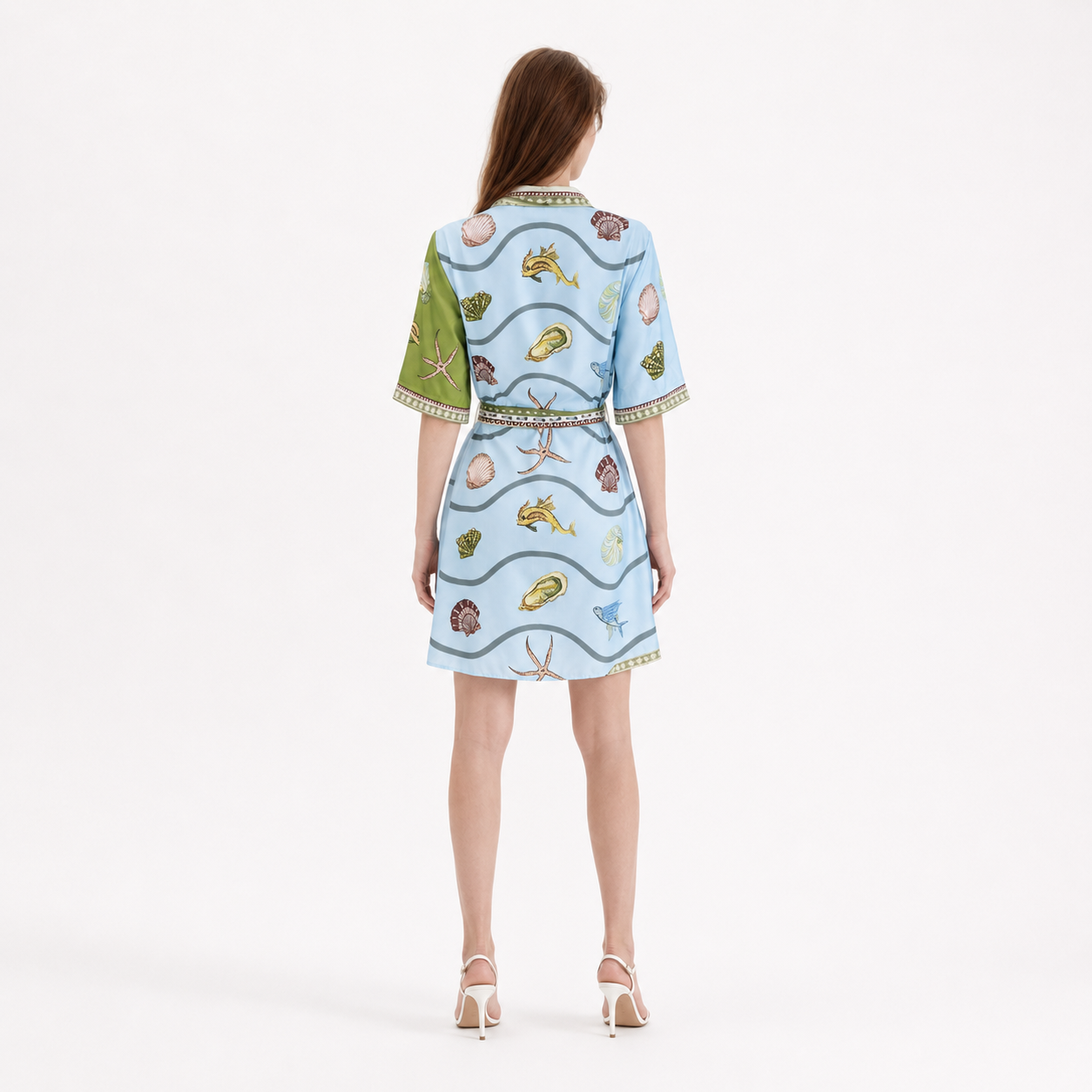 Sea Print Dress