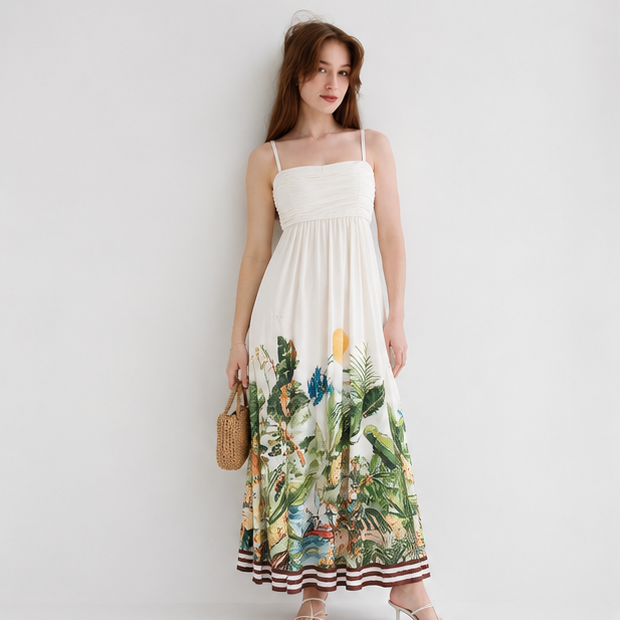 Leaf Print Dress