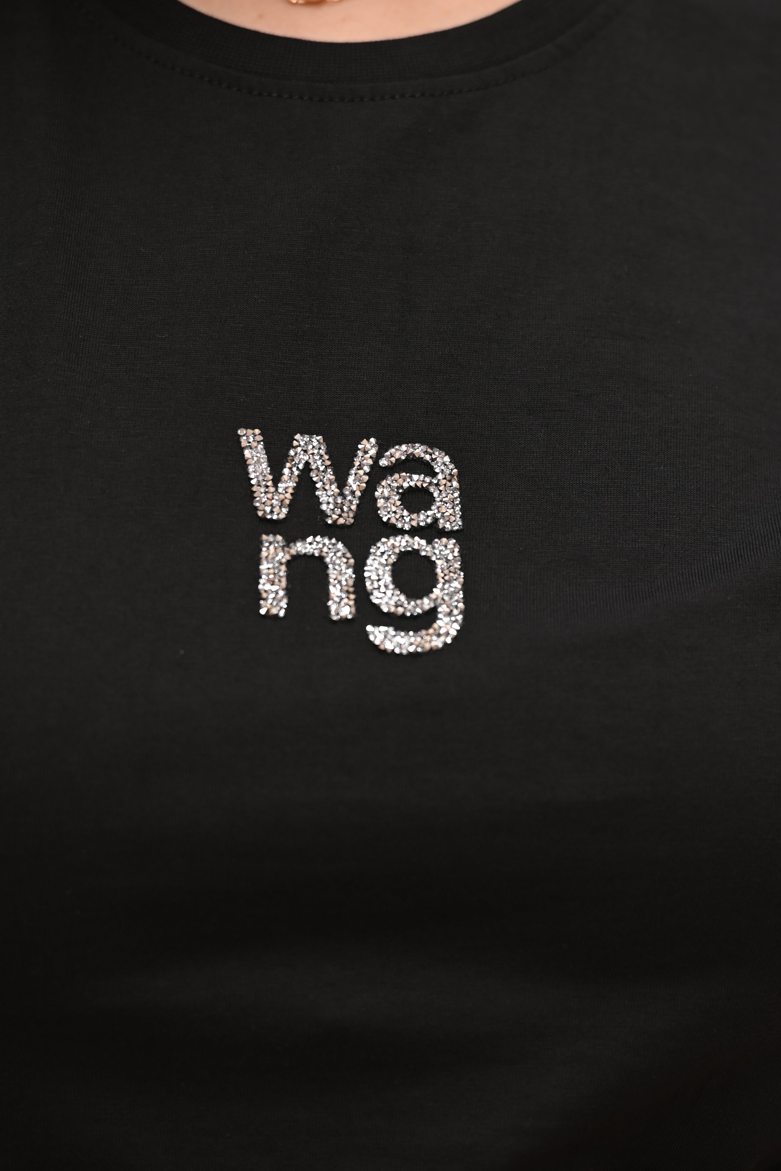 Alexander Wang Crystal Logo T-Shirt