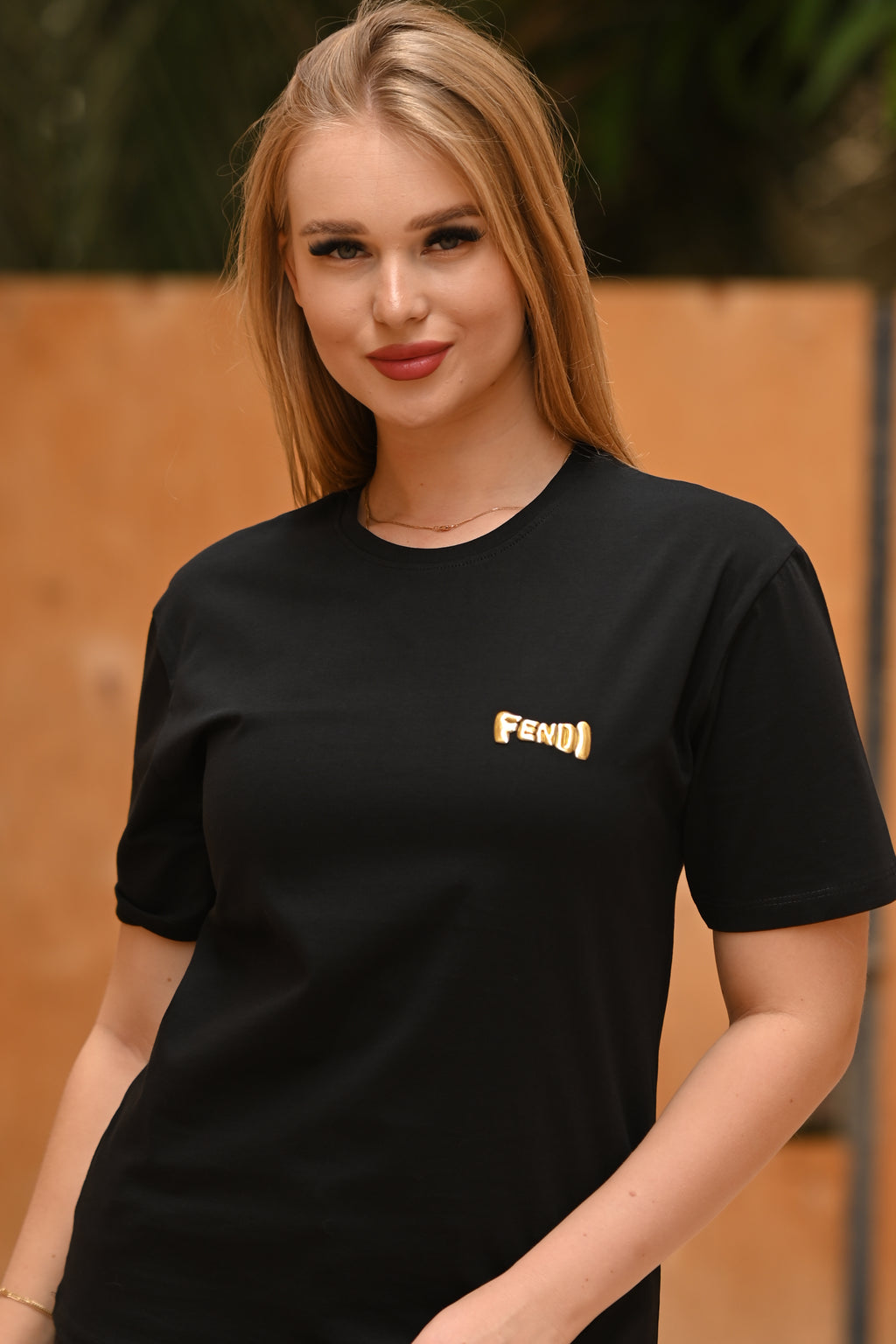 Fendi 3D Metal Logo T-Shirt