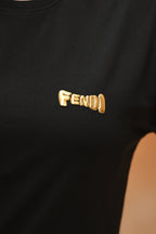 Fendi 3D Metal Logo T-Shirt