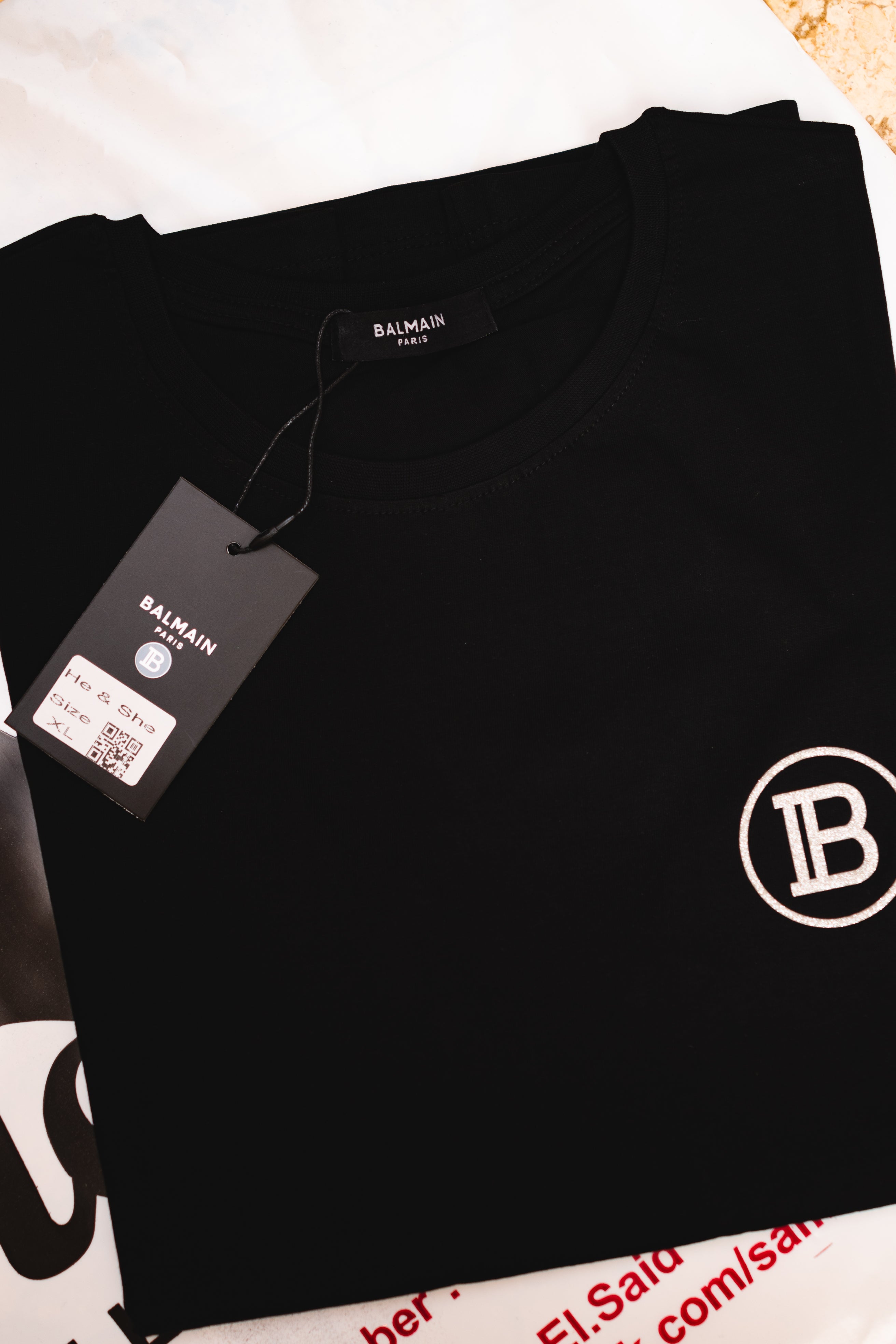 Balmain Circle B Logo T-Shirt