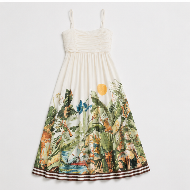 Leaf Print Dress